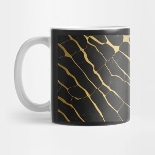 Seamless Black & Gold Texture Patterns IX Mug